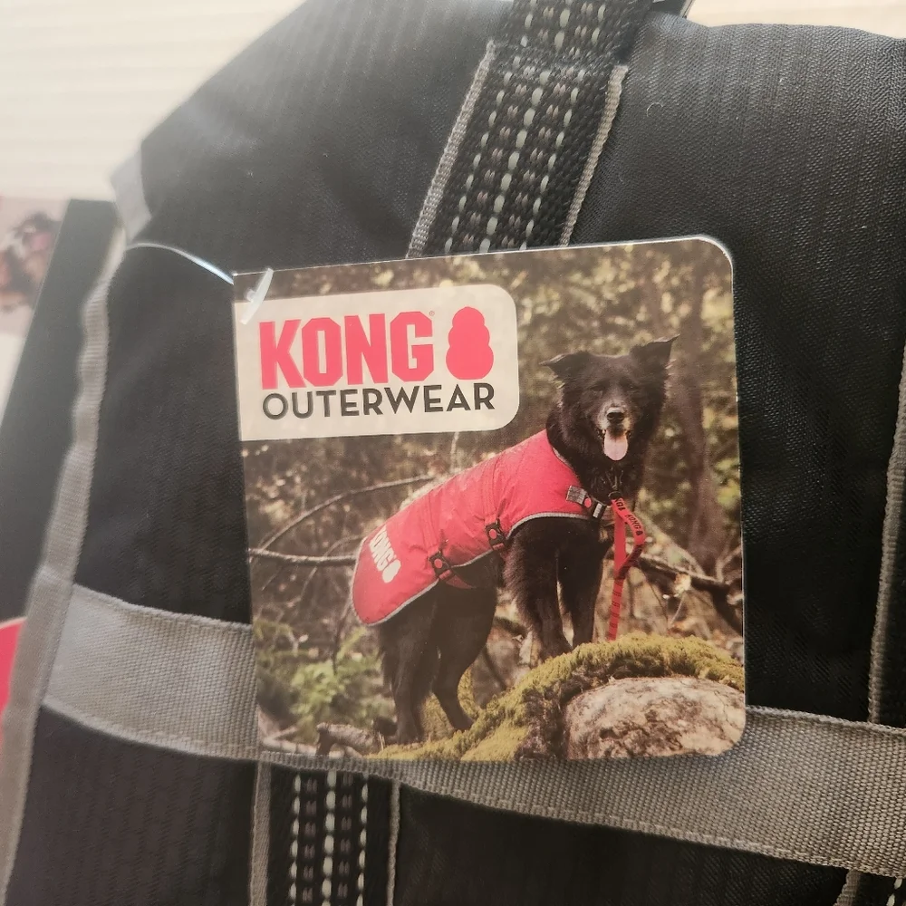 Kong Dog Blanket Jacket Rip-Stop Small 14-17 in New Black